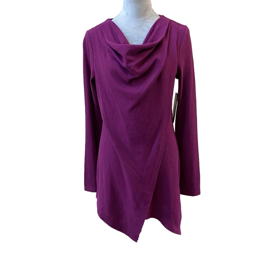 NWT Andrew Marc Cowl Drape Thermal Top XL